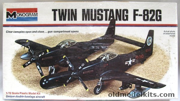 Monogram 1/72 Twin Mustang F-82G - White Box Issue, 7501-0175 plastic model kit